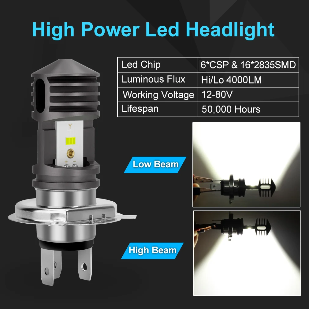 светодиодные фары фара для мотоцикла H6W H4 светодиодная передняя H6 BA20D Led P15D Canbus
