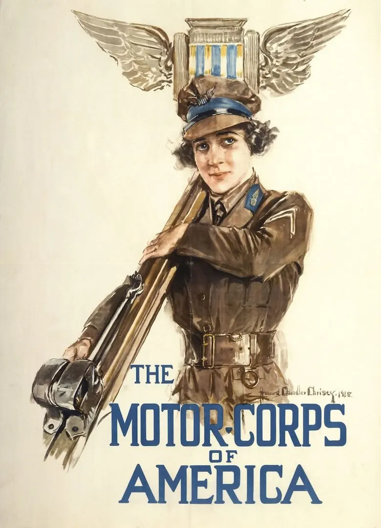 Винтаж 1910s США WW1 Радуга плакат IMotor корпус Америки Классическая Тканевая обувь на
