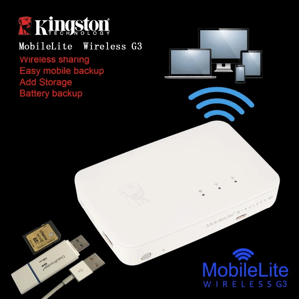 Беспроводной кардридер Kingston многофункциональный Wi-Fi передатчик беспроводное