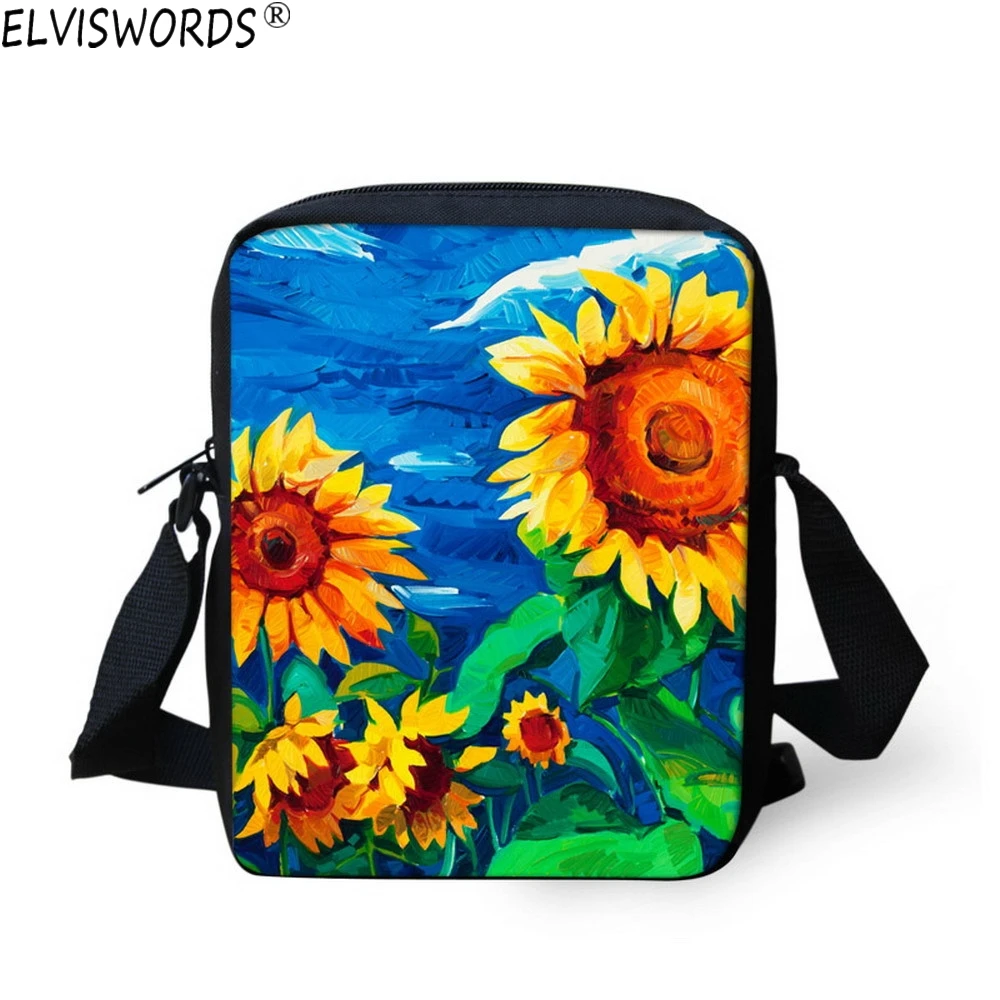 Elviswords пейзаж Школьные ранцы для Обувь девочек дизайнерские книги Сумки высокого