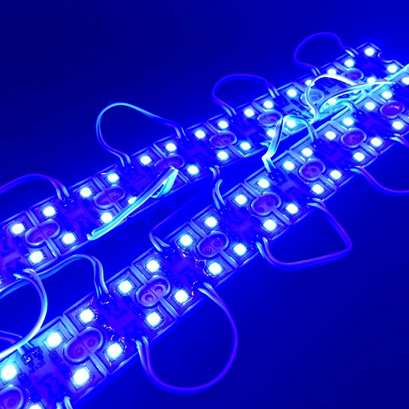 100 шт. DC 12V 5050 SMD 4 Светодиодный модуль Водонепроницаемый IP65 декоративный