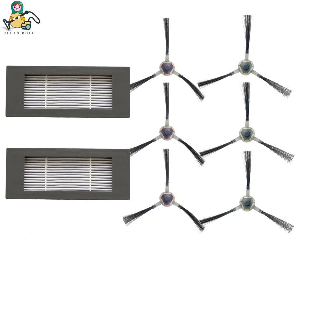 8 Pack Чистые куклы запасные части для Ecovacs Deebot ozmo 900 HEPA фильтр боковая