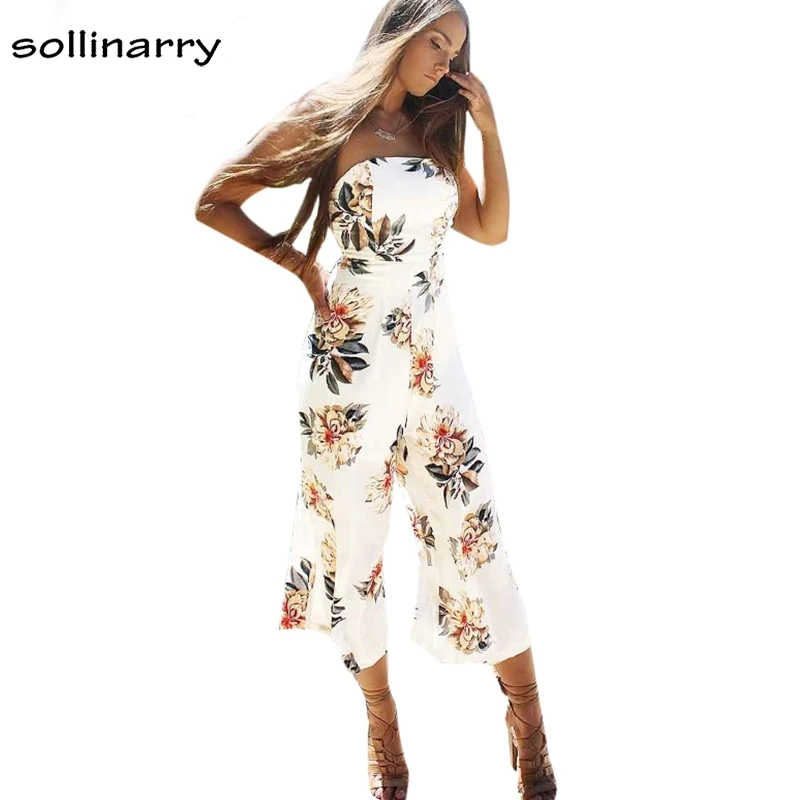 Sollinarry Для женщин 2018 белый выдалбливают цветочный Повседневное Boho Sunmmer ползунки с