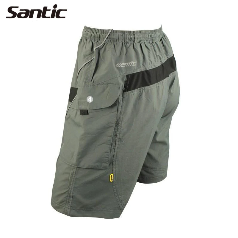 Шорты SANTIC Мужские Светоотражающие быстросохнущие велосипедные спортивная