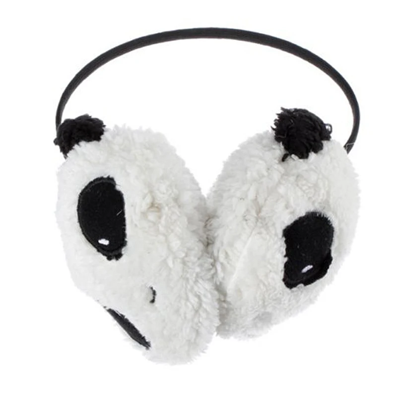 Милые зимние Panda Earmuff халяву уха Теплее белый цвет Бесплатная доставка|Женские