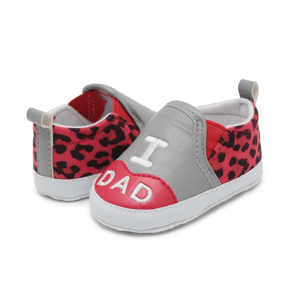 Модная обувь из мягкой искусственной кожи нескользящая для начинающих ходить