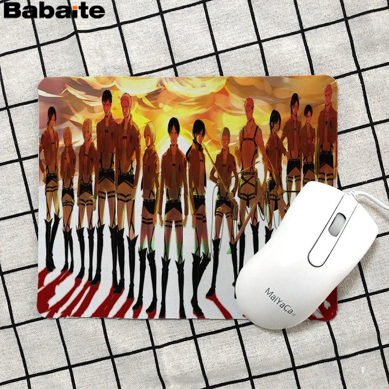Babaite Cool New Attack On The Titans красивый коврик для мышки в стиле аниме Лидер продаж оптовая