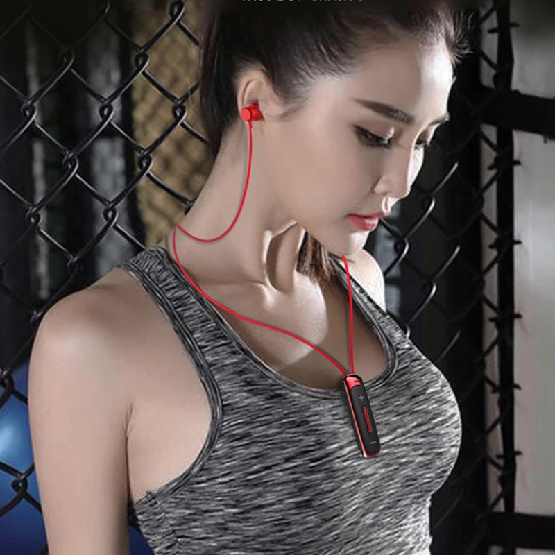 Новинка BT315 Bluetooth наушники вкладыши беспроводные шейные спортивные магнитные с