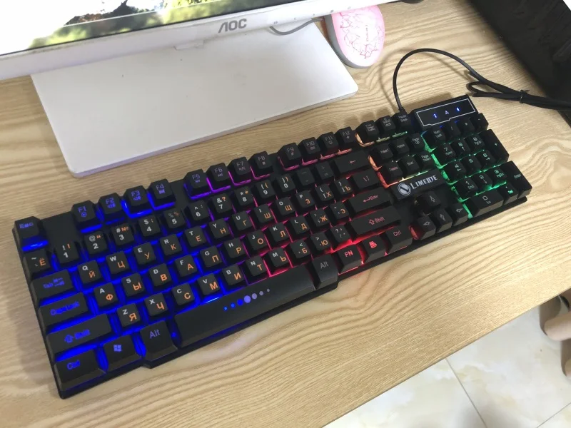 LOIOG подсветка игры Клавиатура компьютер настольный офис свет реальные