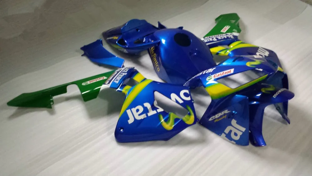 Комплект обтекателей для мотоцикла CBR600RR 05 06 CBR600 F5 2005 2006 cbr600rr синий зеленый