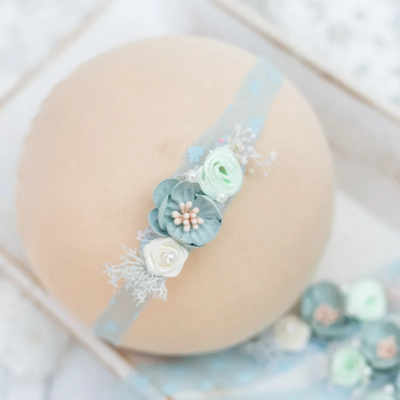 Повязка на голову с цветами для новорожденных; реквизит для фотосессии; модный головной убор с цветочным узором для девочек; реквизит для фотосессии; аксессуары для волос