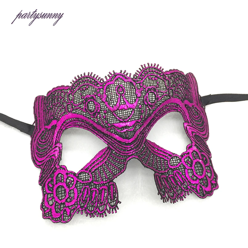 PF кружева маски сексуальная маска для глаз верхняя половина лица Бал Маска