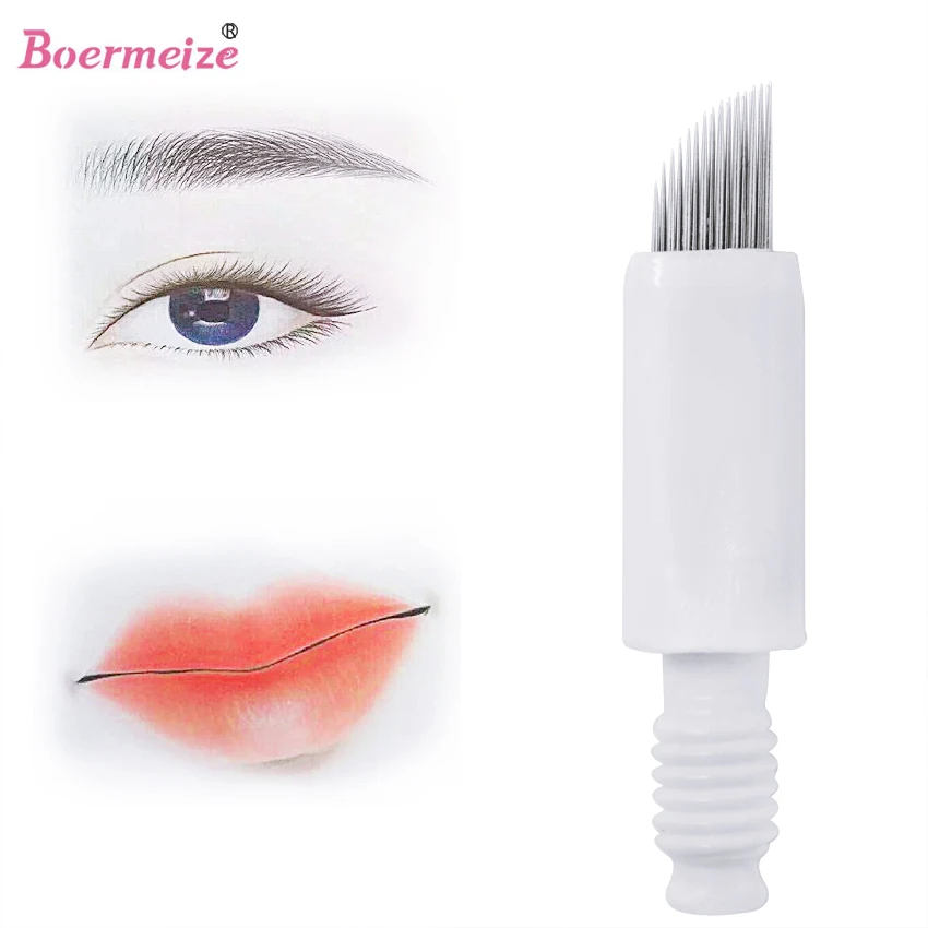 Макияж кислородные иглы комплект 4 ряда 5 шт. бровей губ карандаш для глаз татуаж