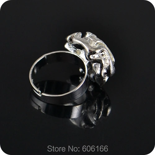 

10x Silver Rose Flower Ring Enragement ring for Girl Women Party Wedding Fashion Jewelry