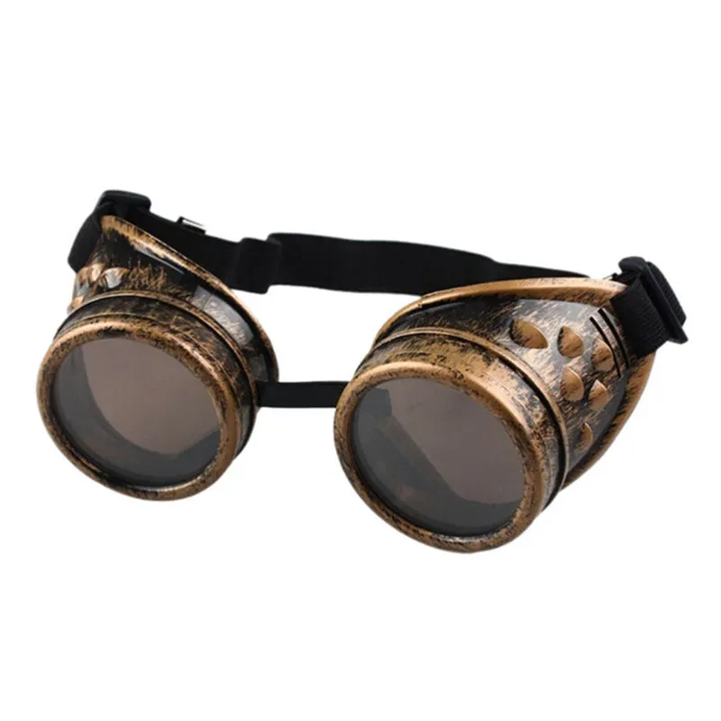 Brass YOOSK очки стимпанк очки винтажные Ретро сварочные панк готические солнцезащитные очки Модные Ретро паровые панк очки солнцезащитные очки - Цвет линз: Brass