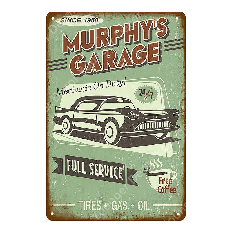 YD6378G Hot Rod Garage рекламные вывески винтажный металлический постер старинной кирпичной стены Стикеры с изображением машинок и автобусов, двигатель дизельное топливо шин магазин декор живопись знак - Цвет: YD6378G