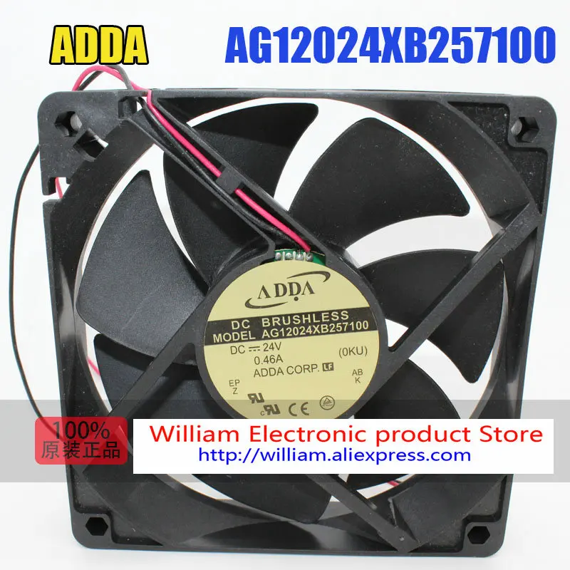 

New Original ADDA AG12024XB257100 DC24V 0.46A 120*120*25MM 12CM Inverter Cooling fan