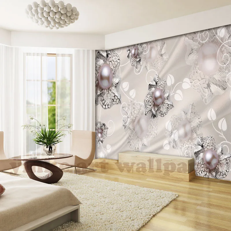 Настенные 3D обои на заказ модные роскошные шелковые в европейском стиле с