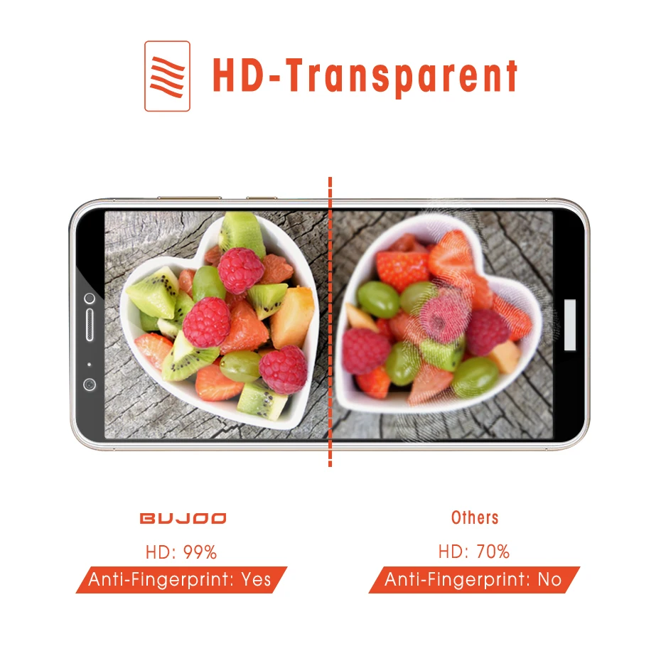 Оригинальное закаленное стекло BUJOO 2.5D 0 3 мм 9H с полным покрытием для Huawei P Smart Psmart