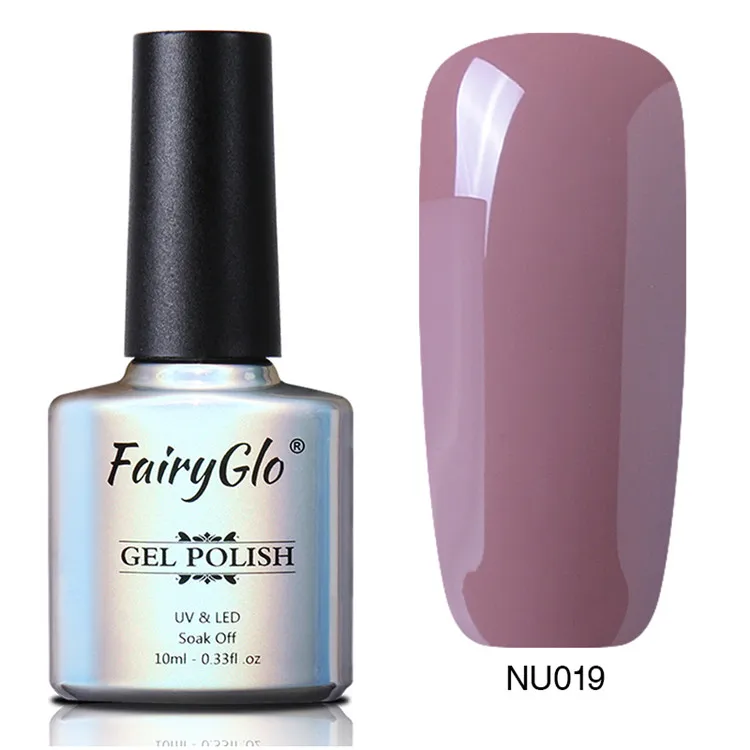 FairyGlo 10 мл телесного цвета УФ гель лак для ногтей светодиодный впитывающий Гель-лак полуперманентный Гибридный лак Лаковая краска - Цвет: NU019