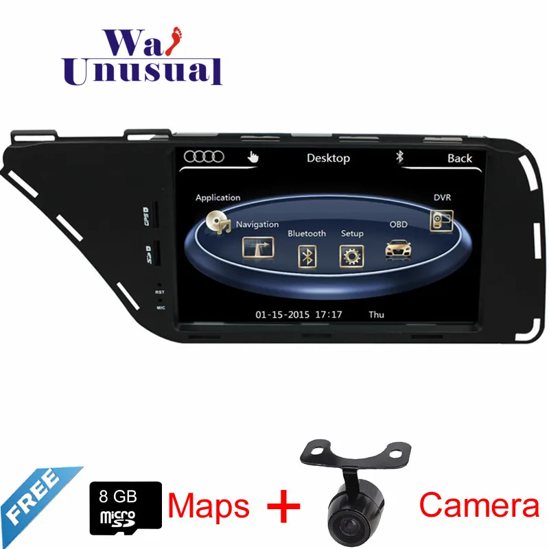 

WANUSUAL 2017 Top Professional Wince Car Multimedia System for Audi A4 A5 Q5 2009 2010 2011 2012 2013 2014 2015 2016 Free Maps