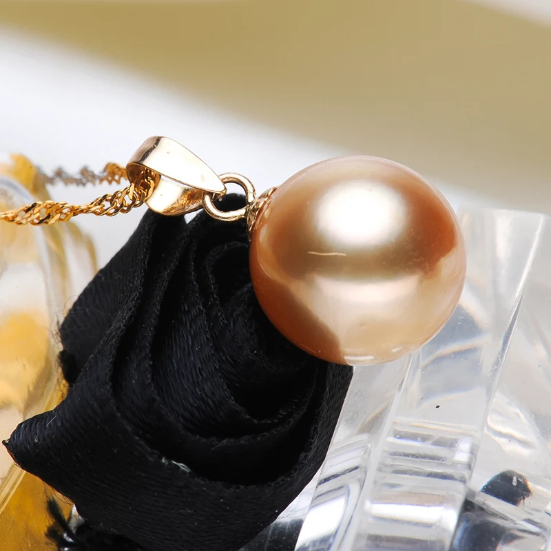 NYMPH Fine jewelry AU750 натуральный Саутси жемчуг кулон роскошный 18K золотые аксессуары и