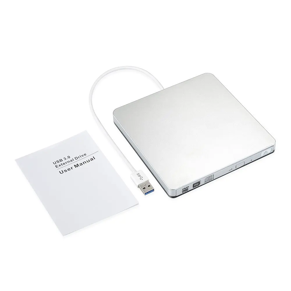 Внешний тонкий USB 3 0 DVD горелка DVD-RW VCD CD RW привод горелки Привод супердрайв