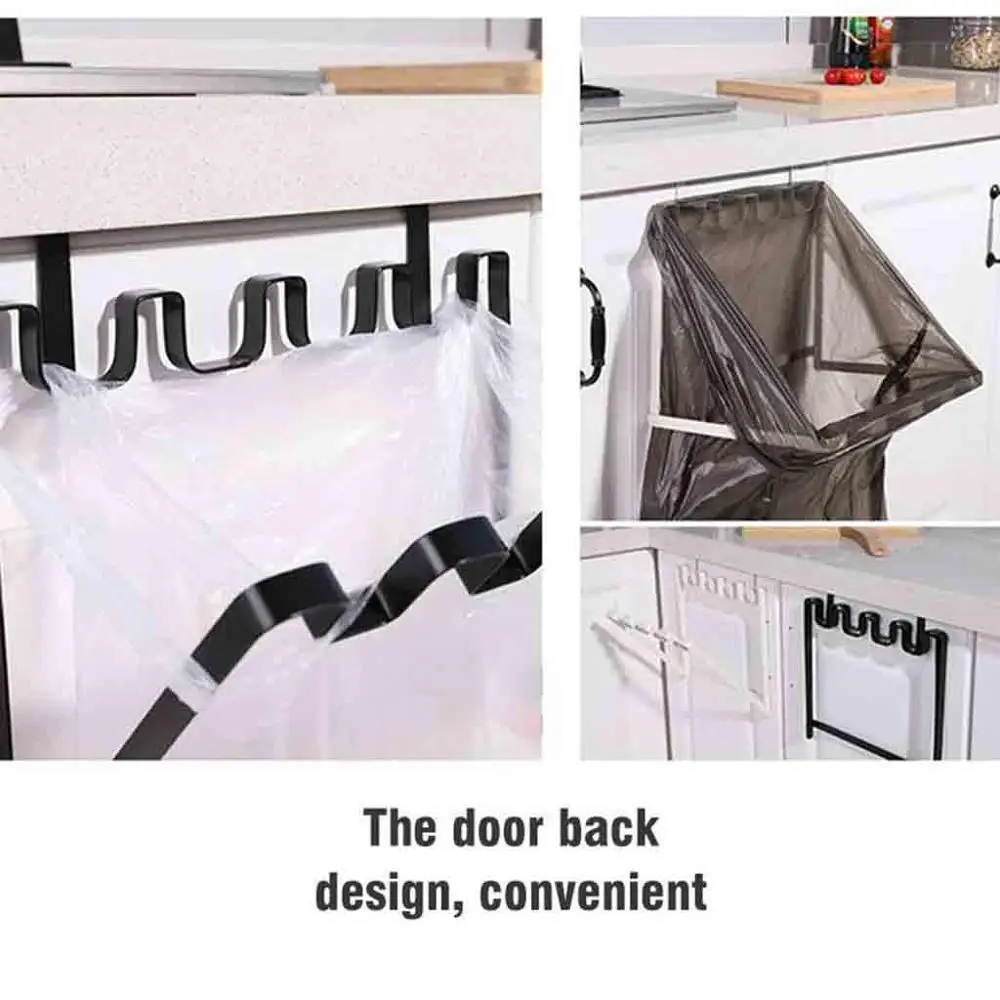 Hanging Garbage Bag Holder Foldable Cupboard Door Back Trash Rack Kitchen Racks for Bags BB4 | Дом и сад