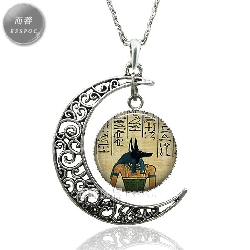 Женский ювелирный набор Anubis ожерелье и серьги с изображением египетского