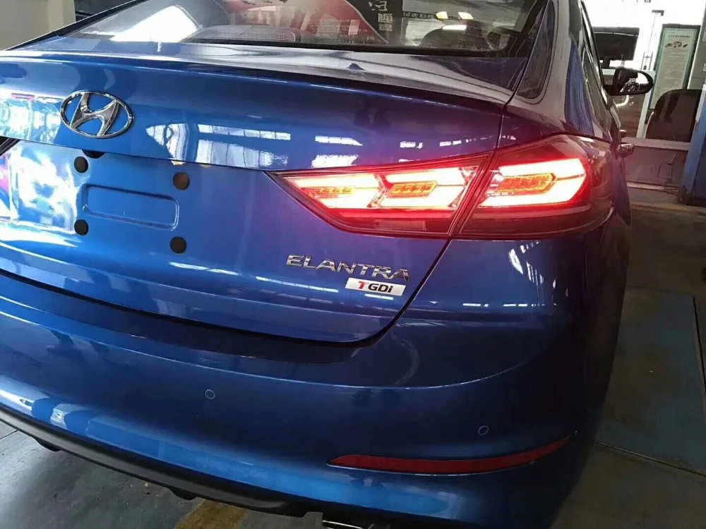 Новейшие Автомобильные специальные светодиодные задние фонари для Hyundai elantra