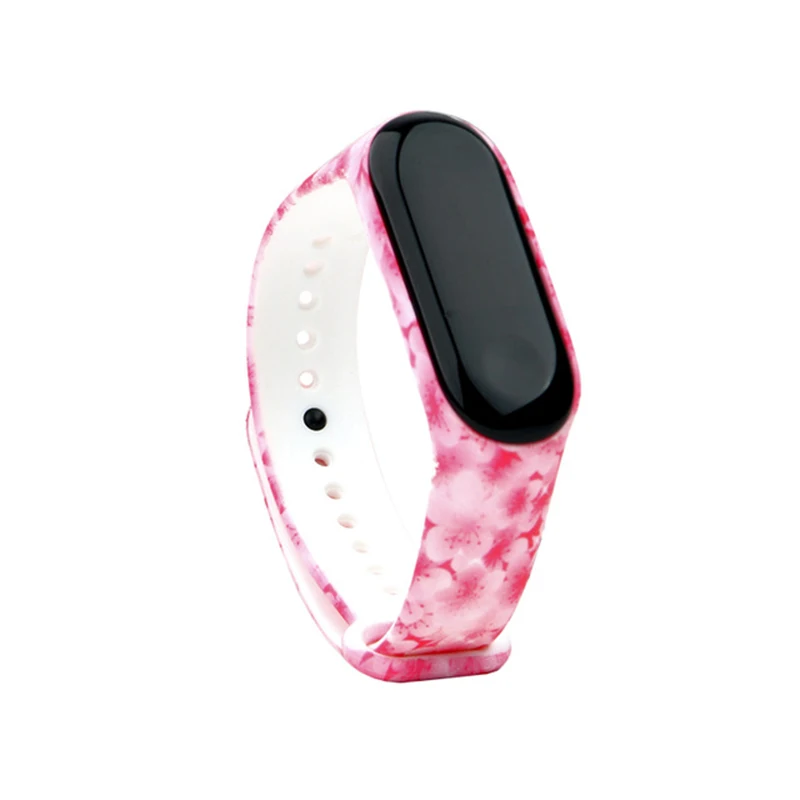 Xiaomi-8 DISOUR Sport mi Band 4 ремешок на запястье для Xiaomi mi band 3 спортивный силиконовый браслет для mi band 4 3 Band 3 Смарт-часы браслет - Цвет: Xiaomi-8