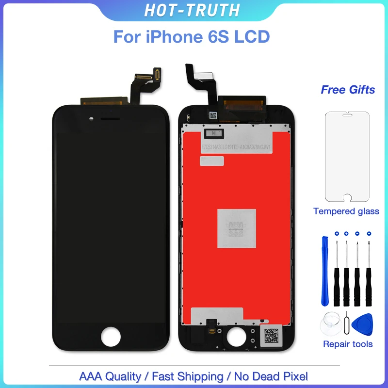 

2Pcs/Lot AAA Display For iPhone 6s OEM Screen Replacement LCD 3D Touch Screen Digitizer Assembly Front Glass White Black