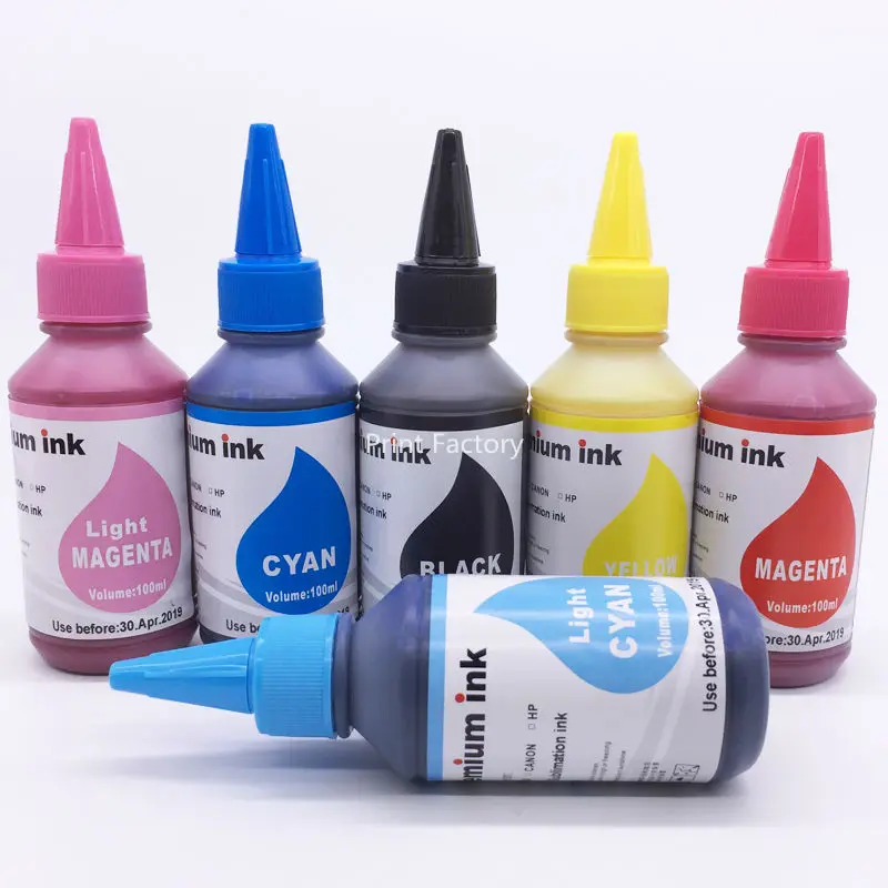 6 шт T0801-T0806 сублимационные чернила для Epson PX820FWD R265 R360 R285 RX585 RX685 RX560 PX710W PX810 PX650 PX50 PX660