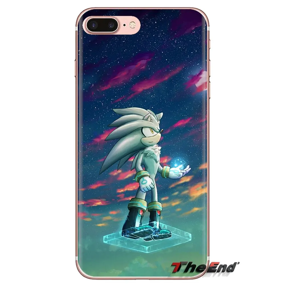 Серебряный Соник Ежик тени для Oneplus 3T 5T 6T Nokia 2 3 5 6 8 9 230 3310 1 7 Plus 2017 2018 Мягкий