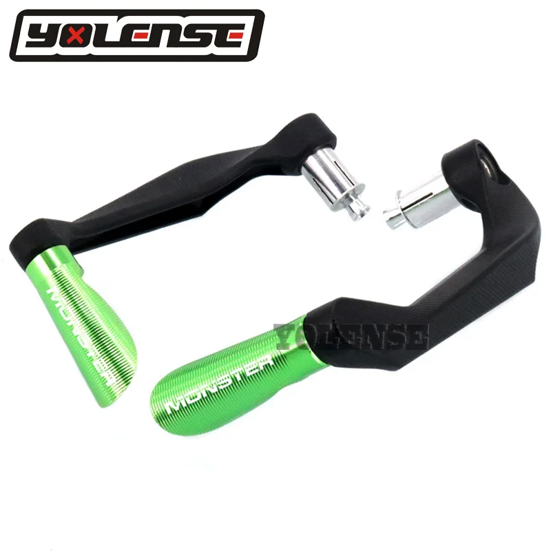 Green Для поездок на мотоцикле DUCATI Monster 821 695 696 797 1200 1200S 1100 1100S 7/" 22 мм ручки защитный кожух сцепные рычаги гвардии протектор - Цвет: Green