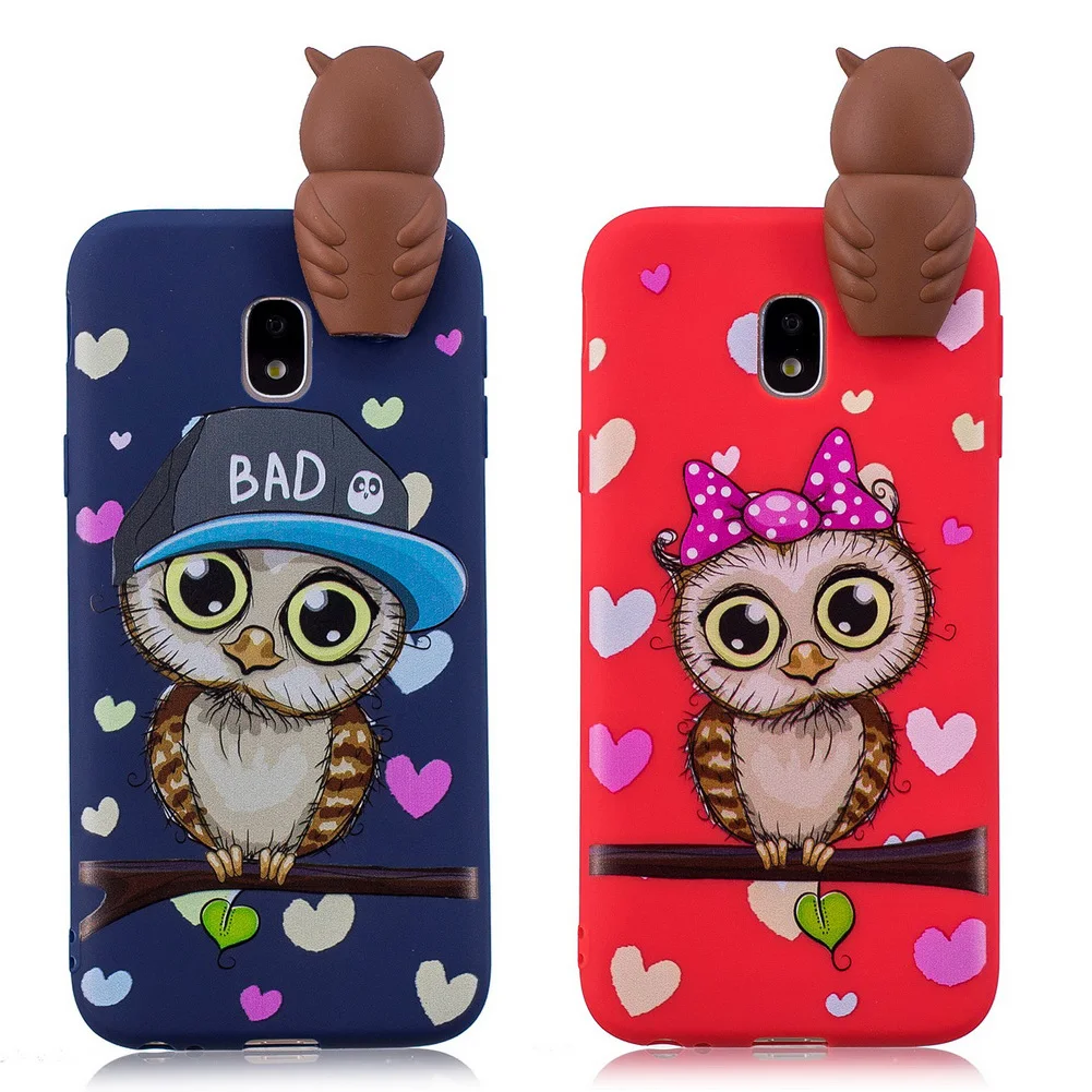 MOOSHION силиконовый чехол для Samsung Galaxy J7 2017 ЕС-версии мягкий TPU 3D медведь кошка сова