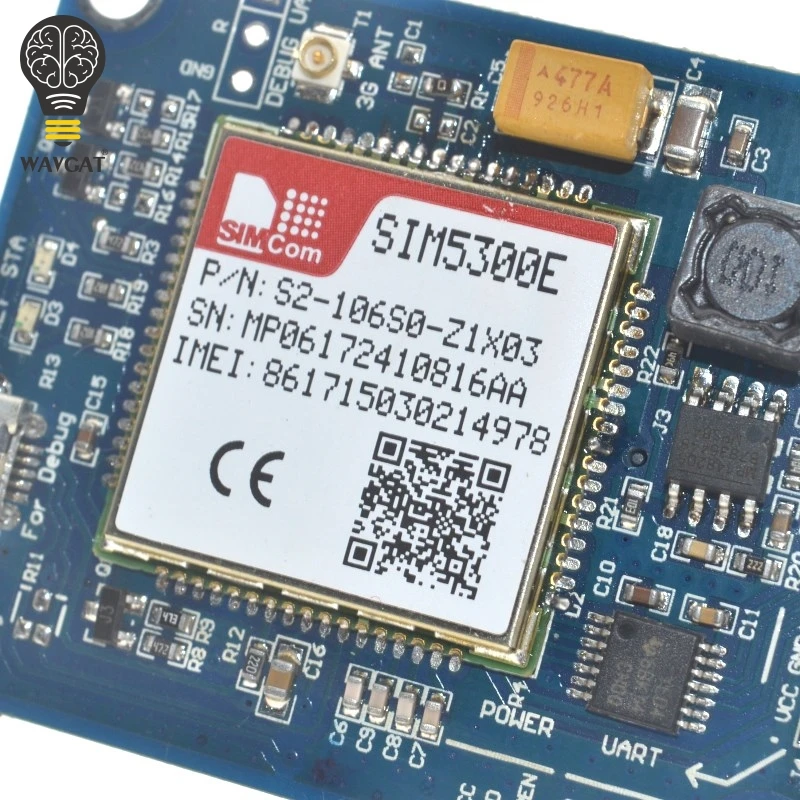 Модуль WAVGAT SIM5300E 3g плата для разработки четырехдиапазонный GSM GPRS gps SMS с антенной PCB