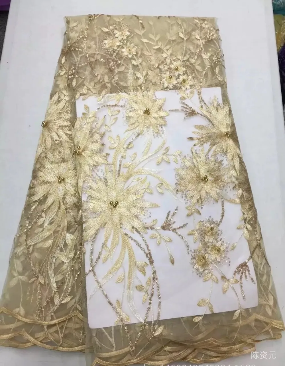 2017 мода французский Стразы Кружево Ткань Renda Высокое качество Африканский тюль