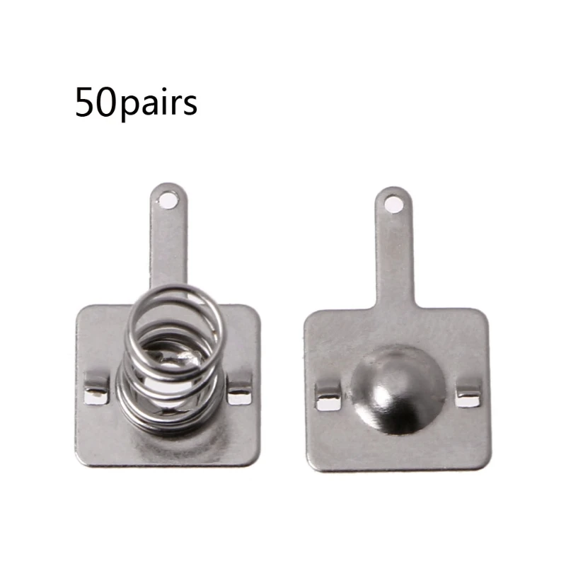 

50 Pairs Metal Battery Spring Plate Set for AA AAA Positive Negative Contact