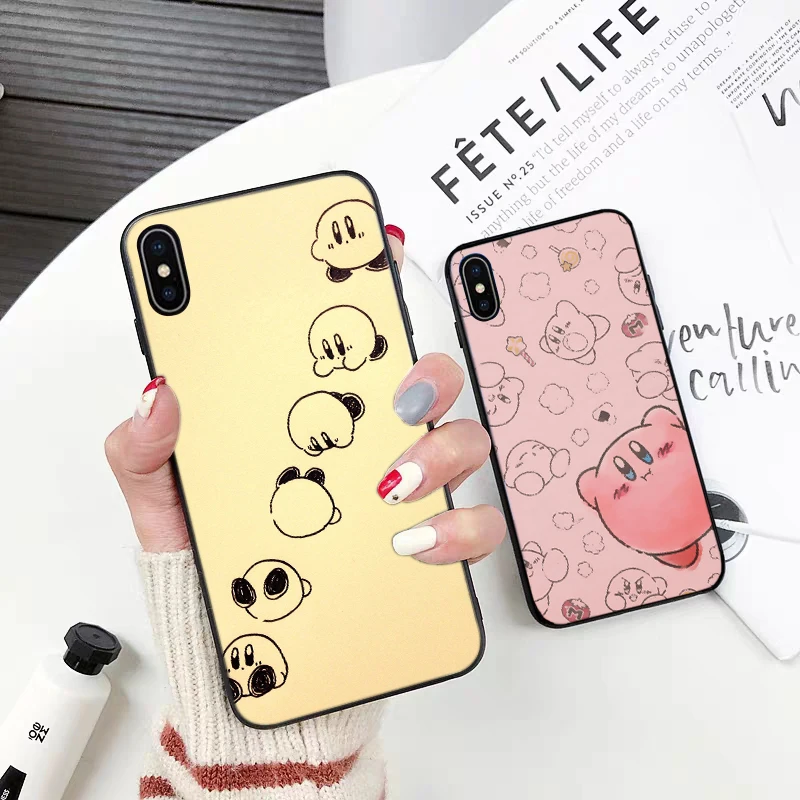 Игровой силиконовый чехол серии Kirby для iPhone 5 6 6S Plus 7 8 11 Pro X XS Max XR | Мобильные