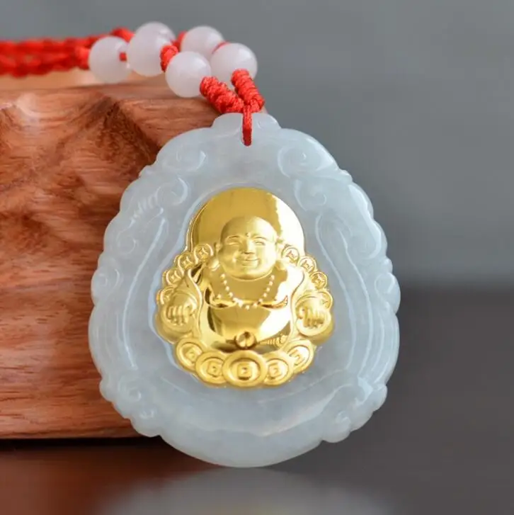 

2018 New Arrival Stylish Fashion Jade Pendants For Men Women Buddha Necklaces