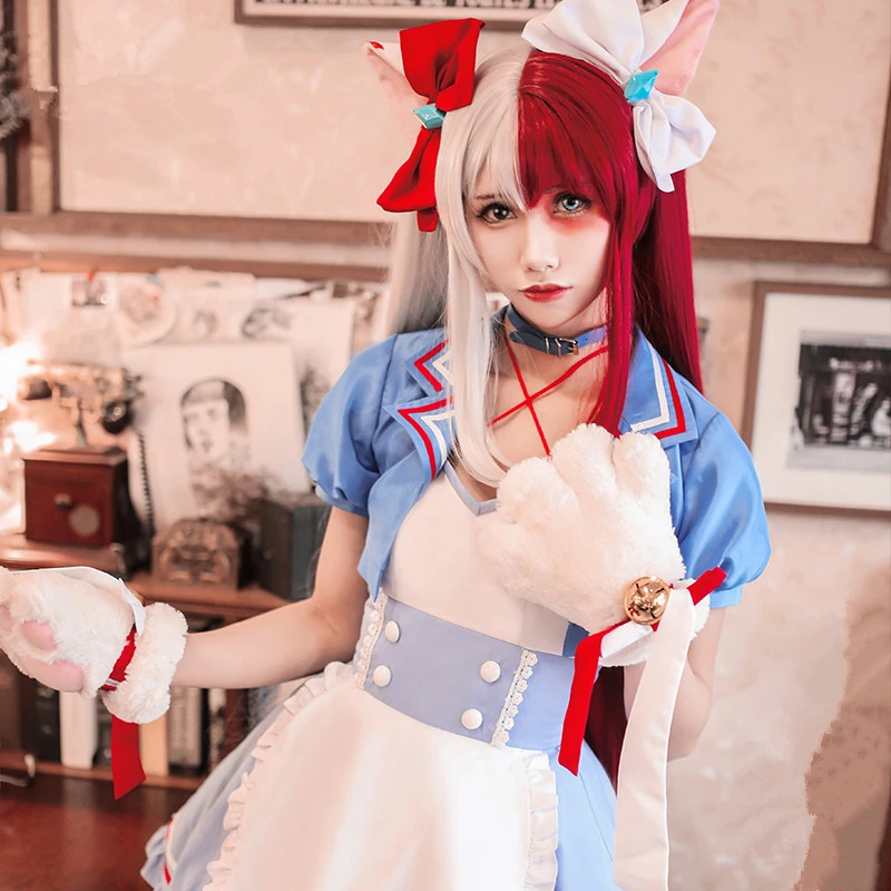 My Hero academic Coffee Shop Little Todoroki Shoto Cafe Maid Женский карнавальный костюм женское платье с