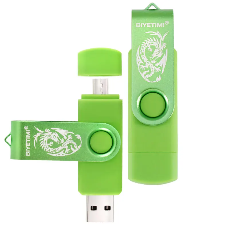 USB флеш накопитель Biyetimi 64 ГБ 32 16 двойное использование Android OTG 2 0 Micro карта памяти