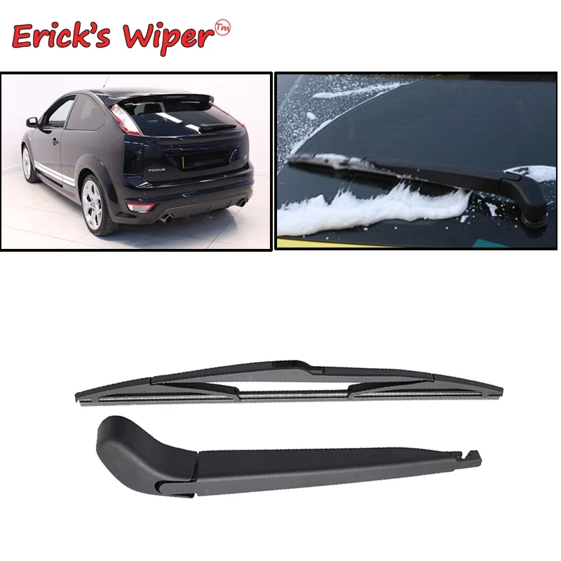 

Erick's Wiper 14" Rear Wiper Blade & Arm Set Kit For Ford Focus 2 MK2 Hatchback 2004 - 2011 Windshield Windscreen Window