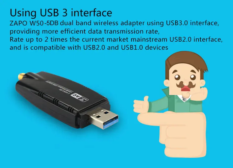 5G/2,4G 802.11ac 1200Mbps USB 3,0 RTL8812AU беспроводной-AC 1200 Wlan USB WiFi LAN Dongle адаптер с антенной для настольного ноутбука