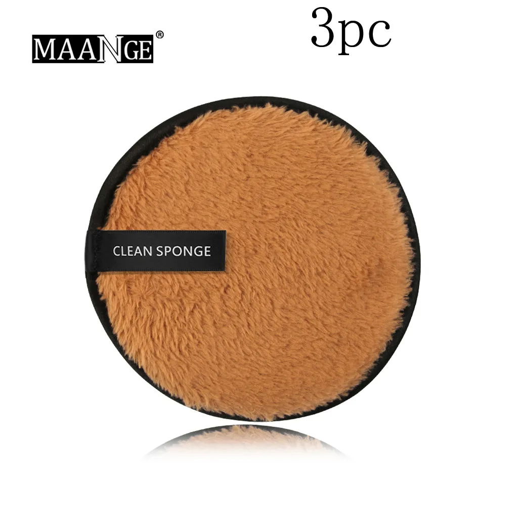 MAANGE puff Makeup 3 шт. очищающее полотенце для снятия макияжа очищающая ткань лица