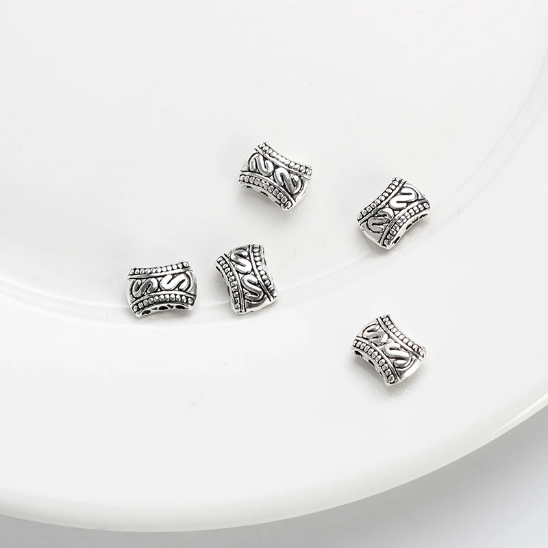 Винтажные бусины MEIBEADS из цинкового сплава антикварные прямоугольные