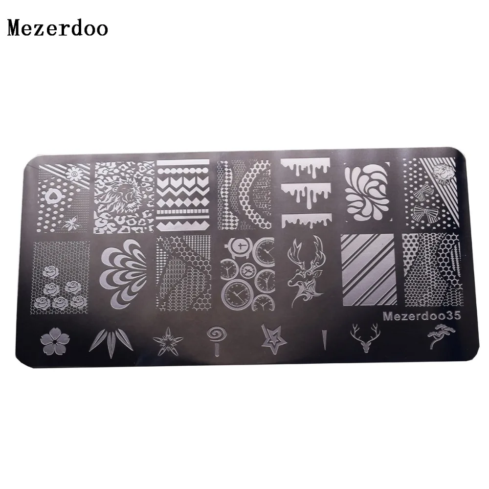 Облако маникюр ногтей шаблон штамп пластины Изображение Искусство Штамповка