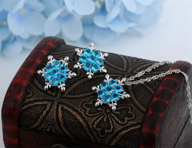 Ожерелье &quotСнежинка&quot|zircon necklace|colorful necklacenecklace snowflake |