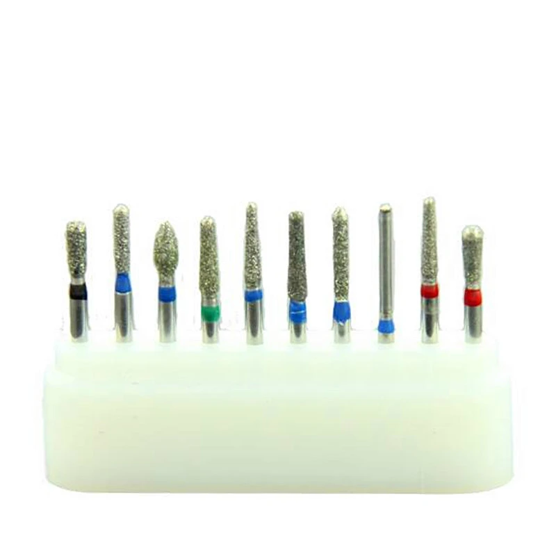 50Pieces/5boxes FG Dental Diamond Polish Burs Polisher for High Speed Handpiece Shank 16mm Dentist Polishing Cutting Tool |